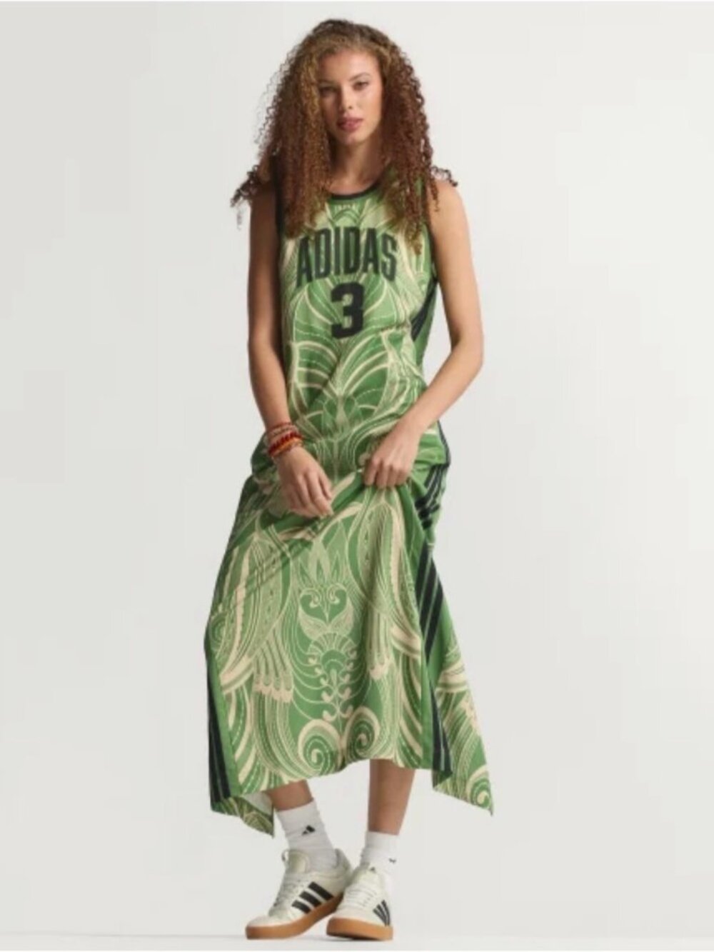 Adidas X Farm Rio Premium Dress Green L